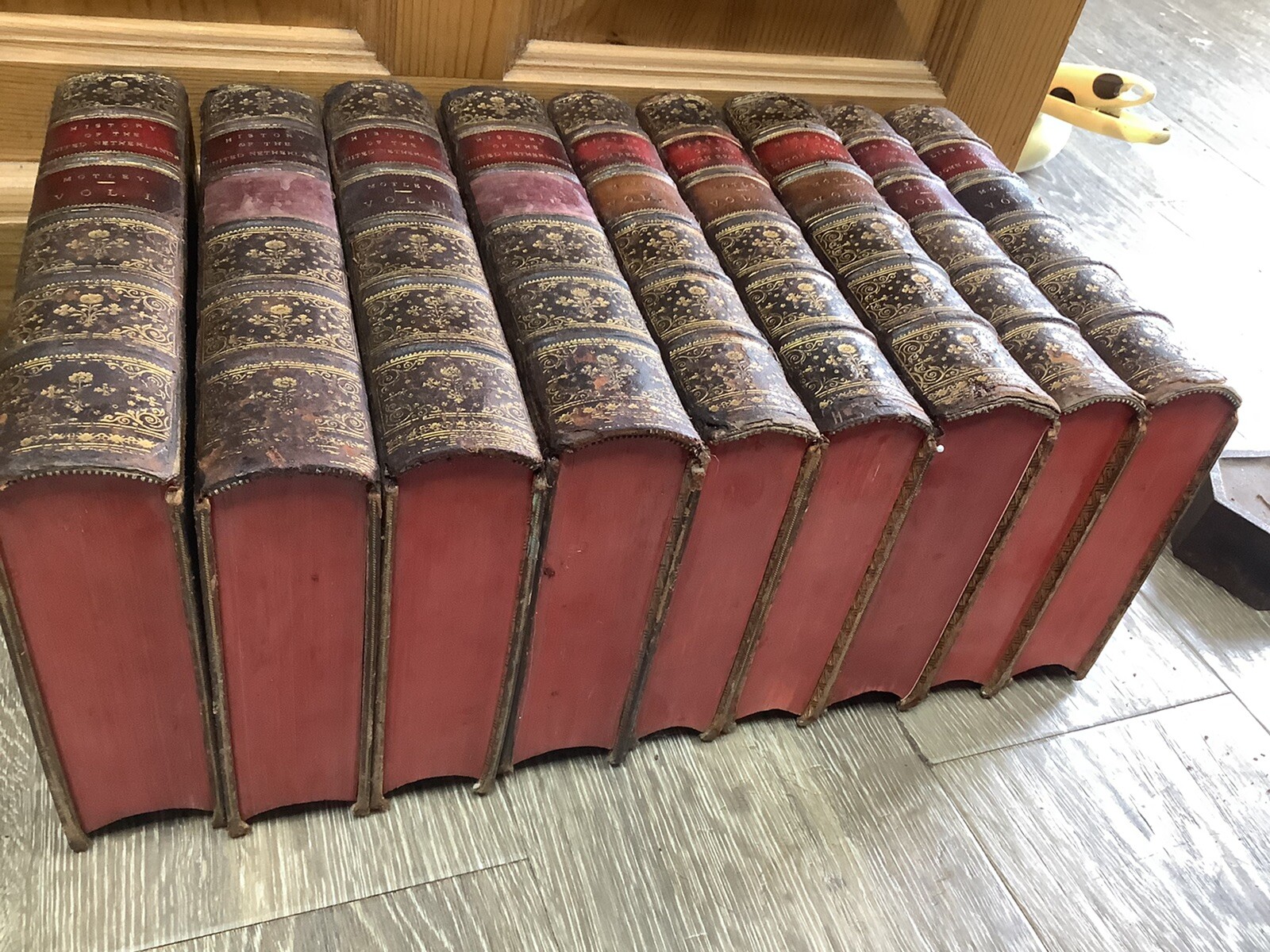 * Fine Bindings 1867-1874 Motley History Netherlands Dutch Rep. John Barneveld