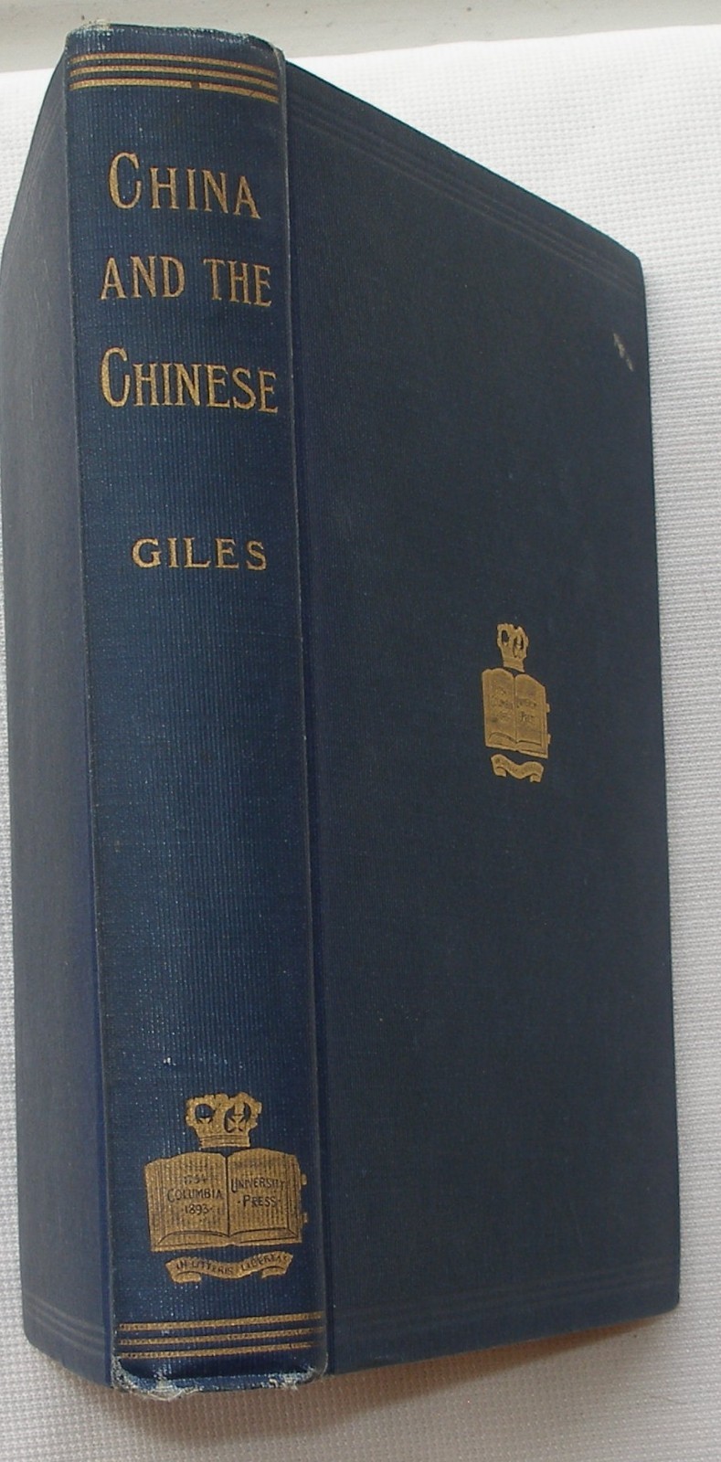 China and the Chinese by Giles (1902) HB Language, Gov’t, Manners, Customs Good