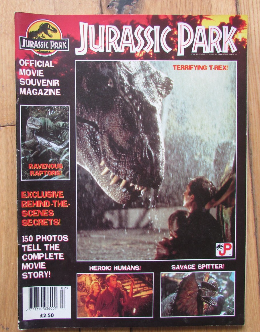 Jurassic Park Official Movie Souvenir Magazine 1992