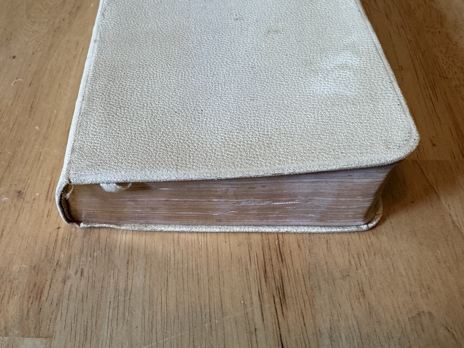 1950s Bible KJV King James Version Leather Eyre & Spottiswoode London White