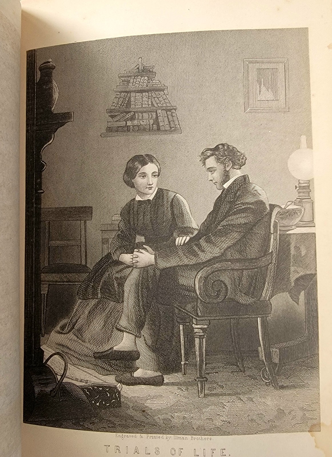 Rare 1881 Victorian Leatherbound Book The Royal Path of Life Gothic, Gold Gilt