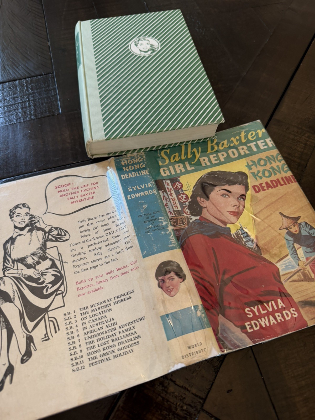 Sally Baxter, Girl Reporter #10 Hong Kong Deadline 1960 DJ Good RARE UK HC