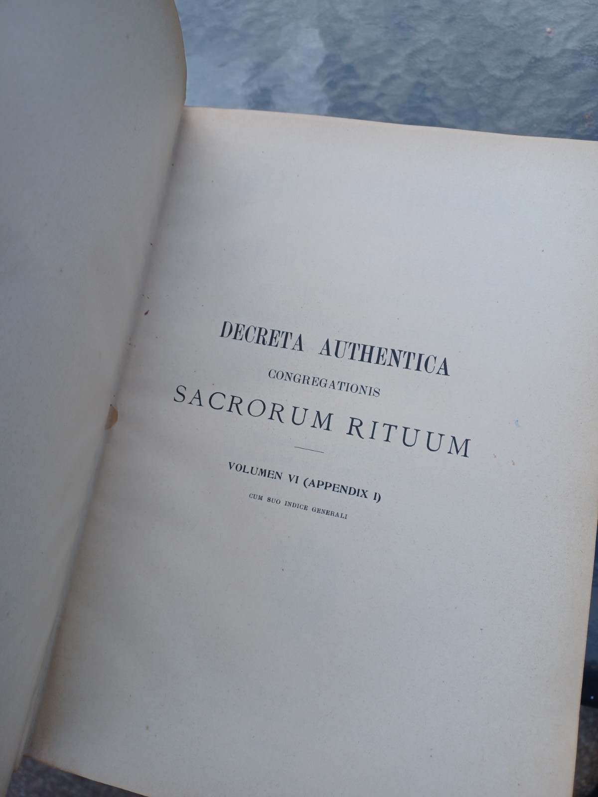 1898 Decreta Authentica Latin Decrees from the Sacred Congregation of Rites