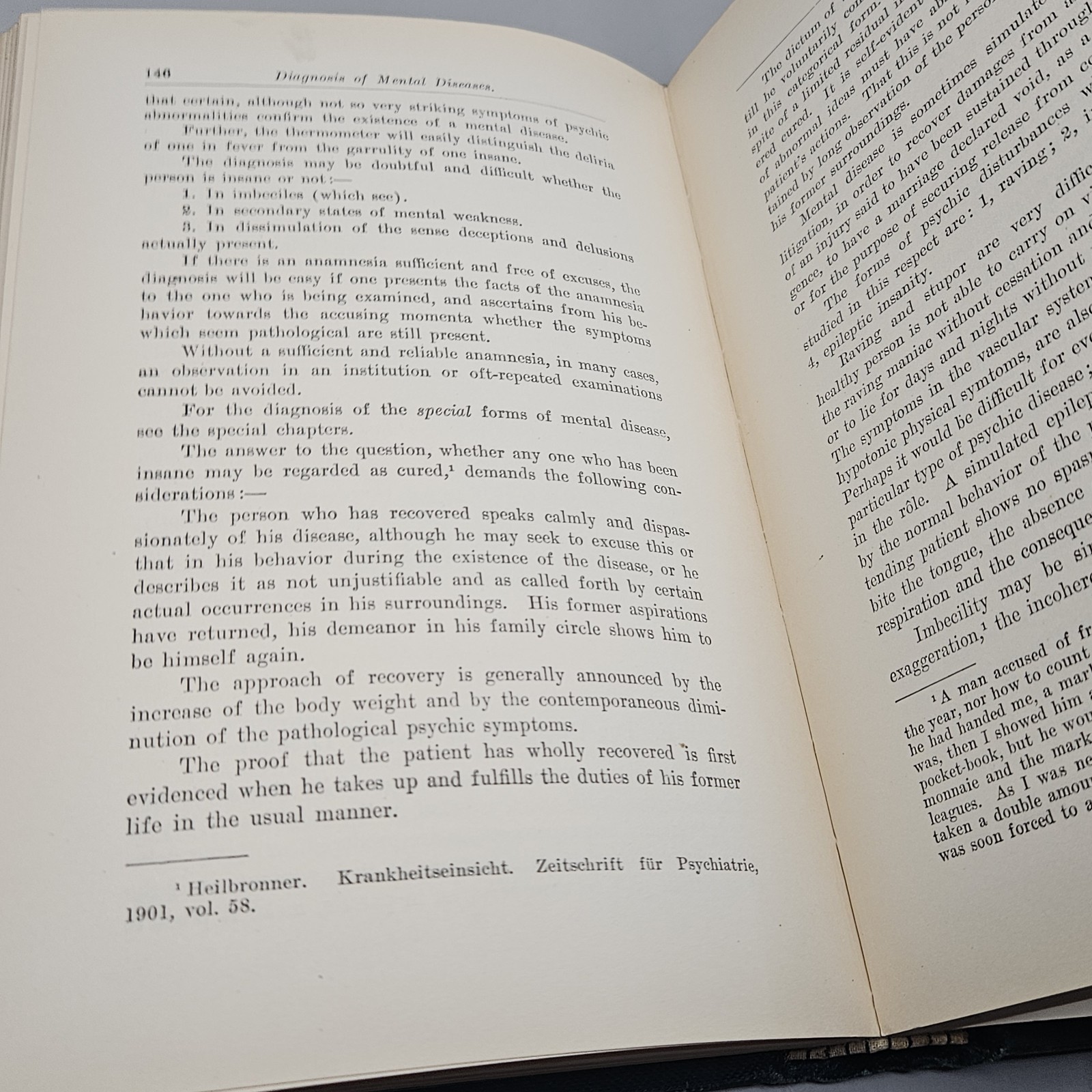 1907 Text-Book of Psychiatry Psychological Study of Insanity by Mendel