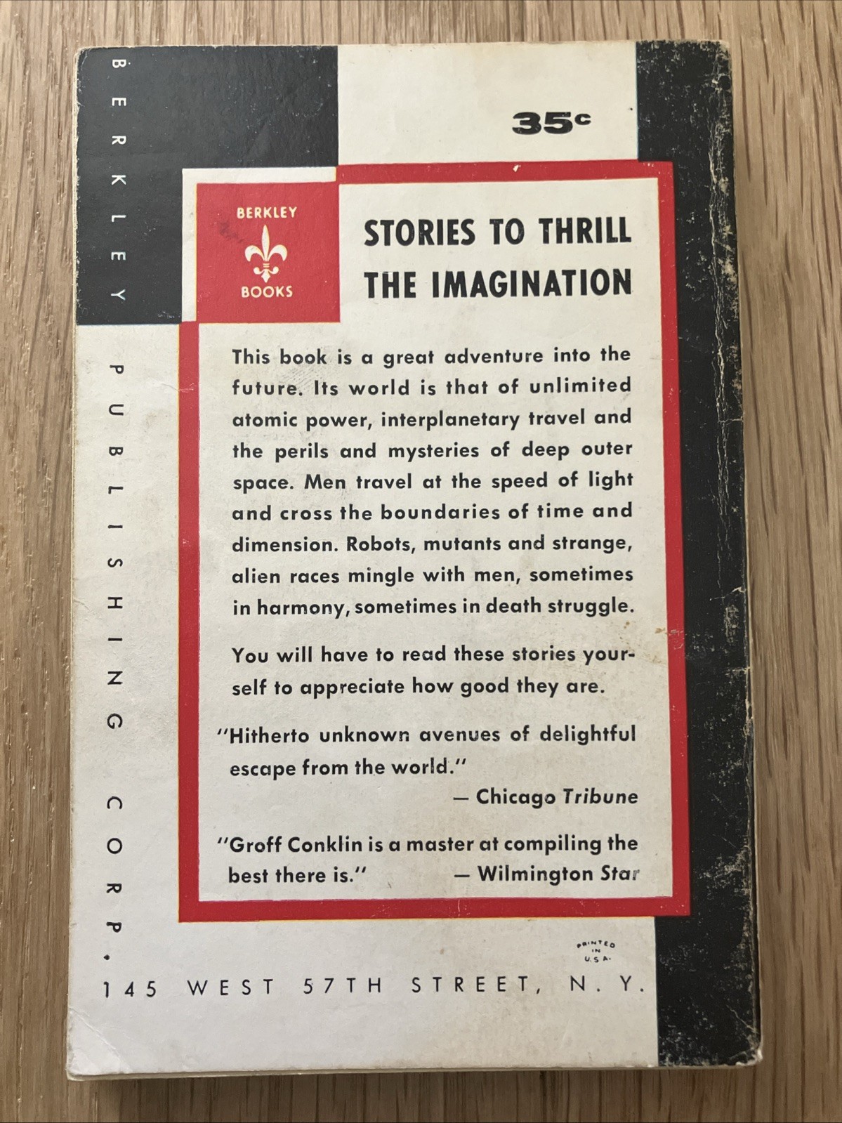 A Treasury of Science Fiction 1948 First Edition Groff Conklin
