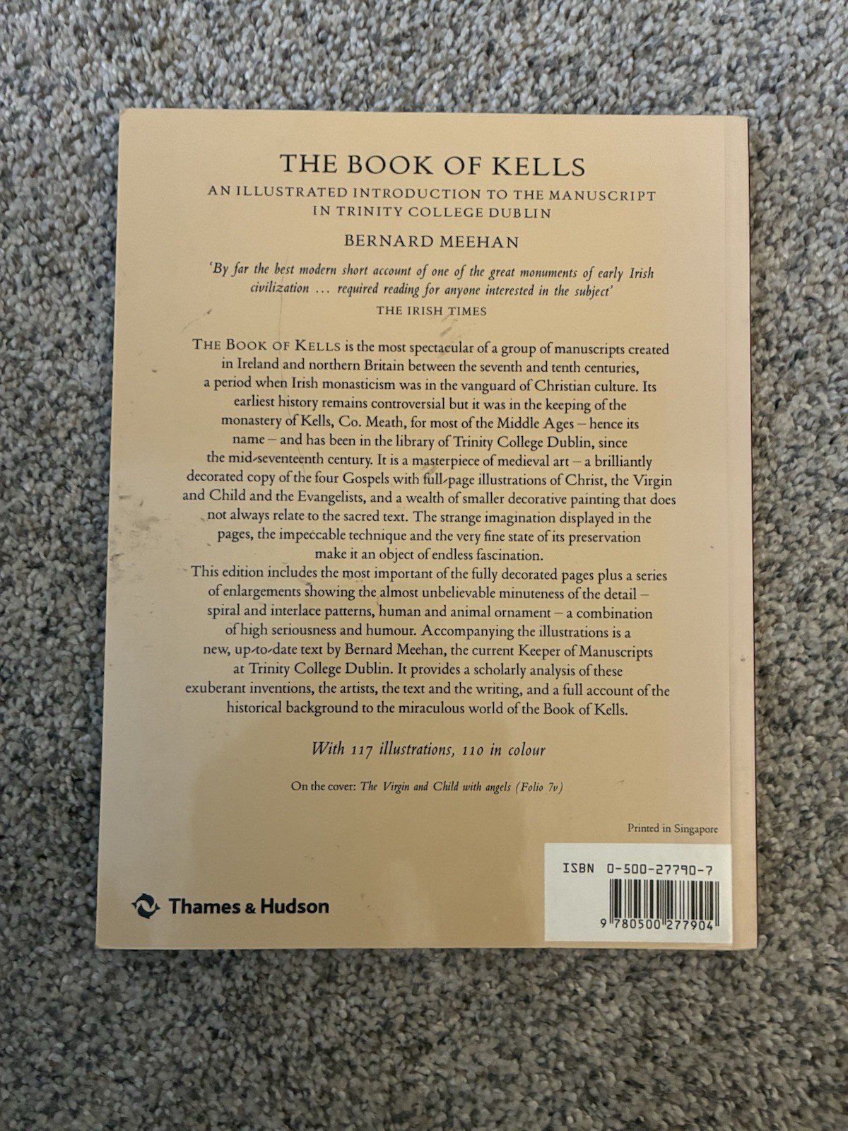 Bernard Meehan The Book of Kells Thames & Hudson Illustrated Softcover