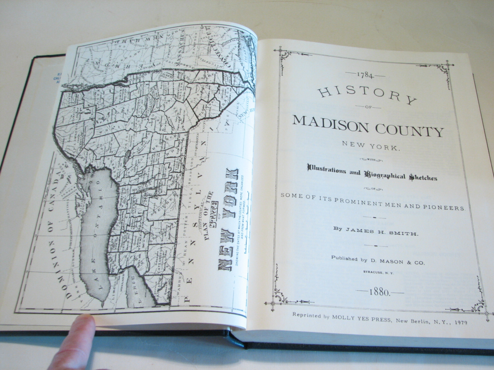 History Madison County New York NY 1880 reprint genealogy Oneida Morrisville