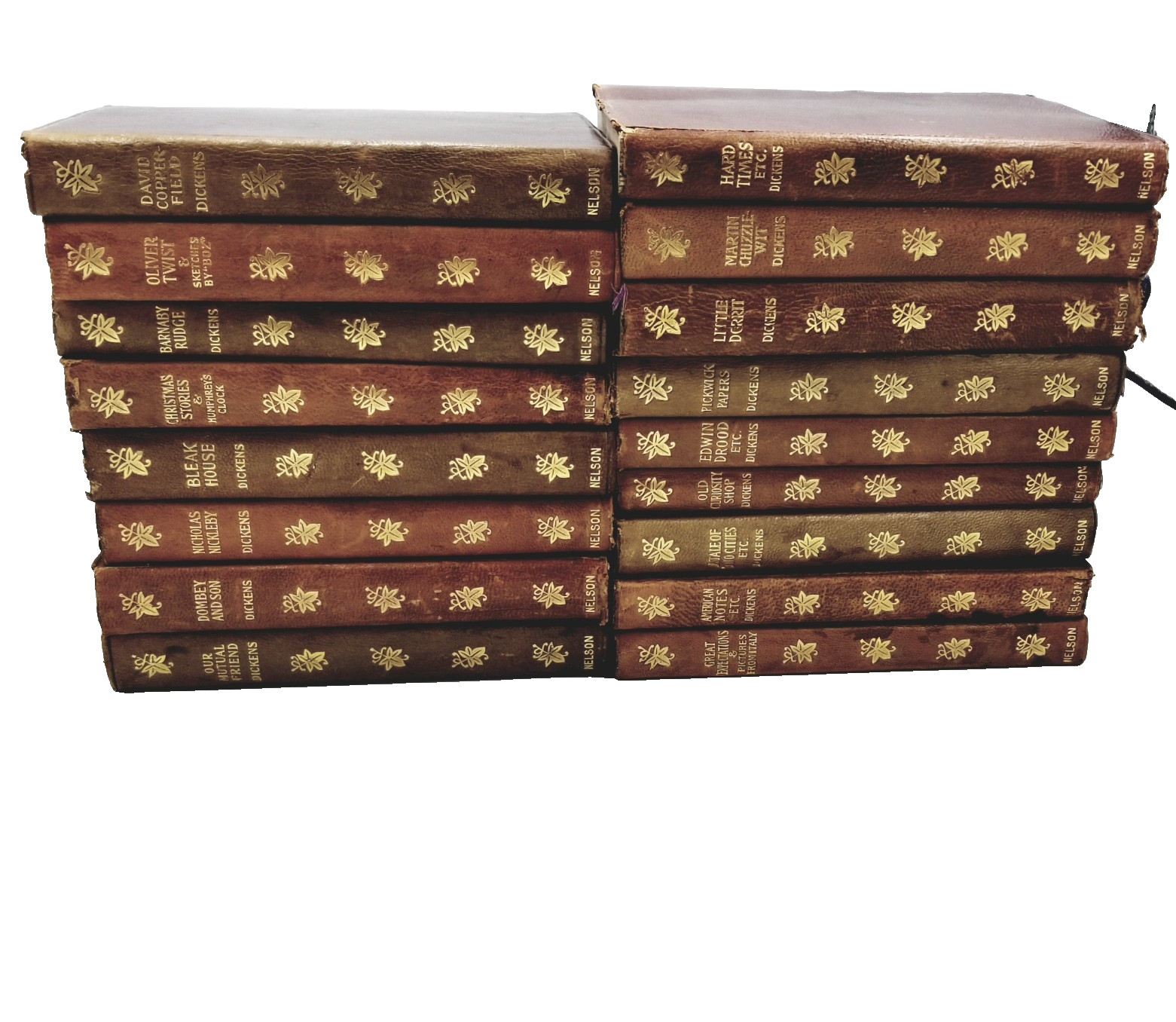 The Works of Charles Dickens 1896 – Thomas Nelson & Sons Leather 17 Volumes