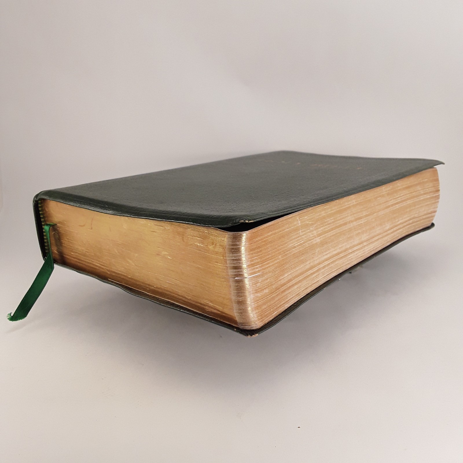 Spirit Filled Life Bible KJV, Red Letter, Green Bonded Leather,1991 Nelson 1355G