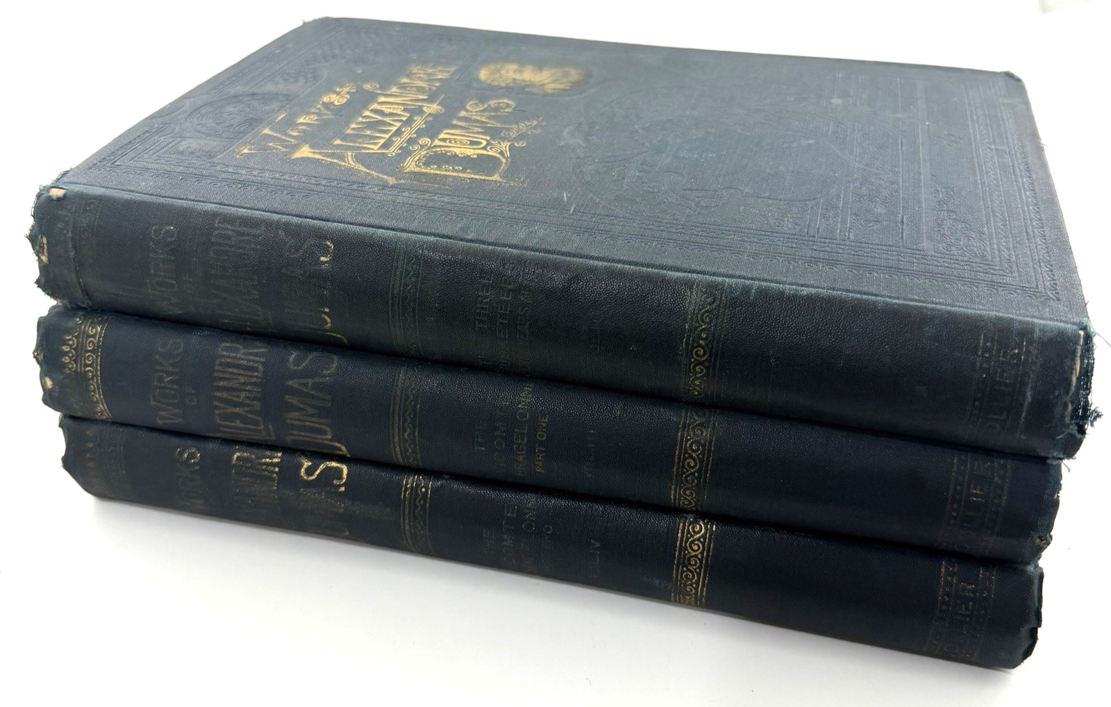 WORKS OF ALEXANDRE DUMAS Volumes 2, 3 & 4 Collier 1893