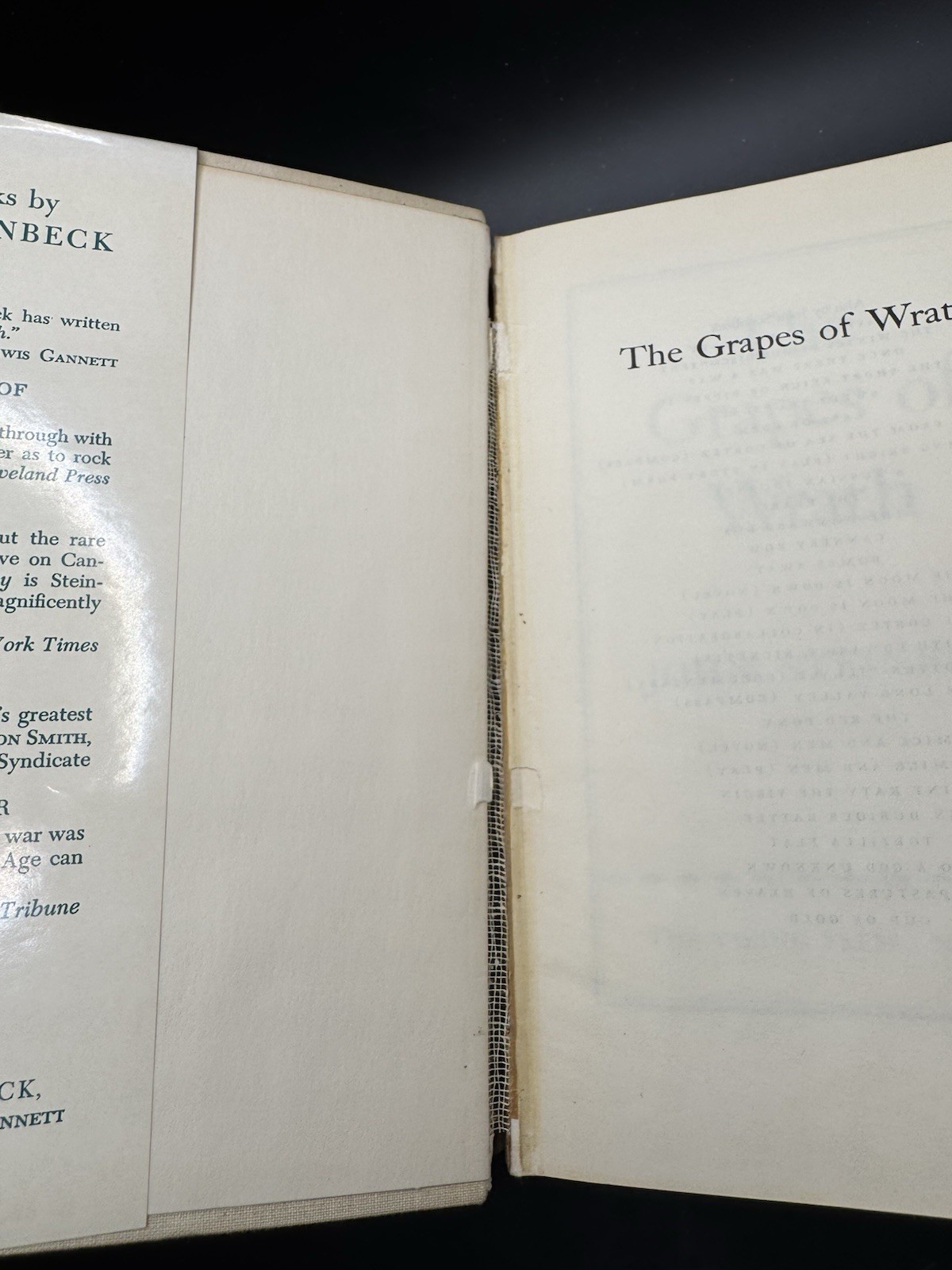 John Steinbeck The Grapes of Wrath Hardcover Viking Press 15th Printing 1962