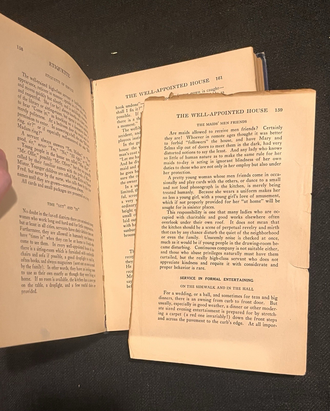 Antique Book “Etiquette” by Emily Post; 1923; 9th Ed. Illustrated
