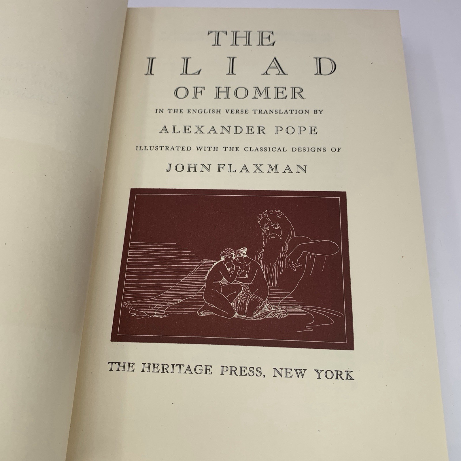 The Iliad by Homer 1943, Heritage Press HC with Slipcase