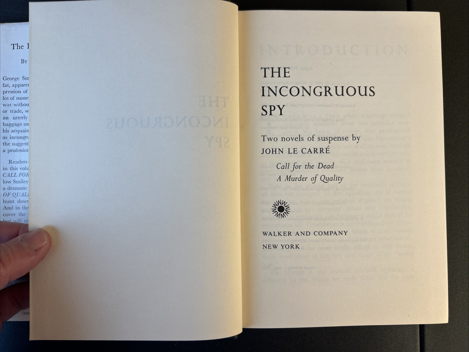 The Incongruous Spy Two Novels by John LeCarre 1964 Vintage HC