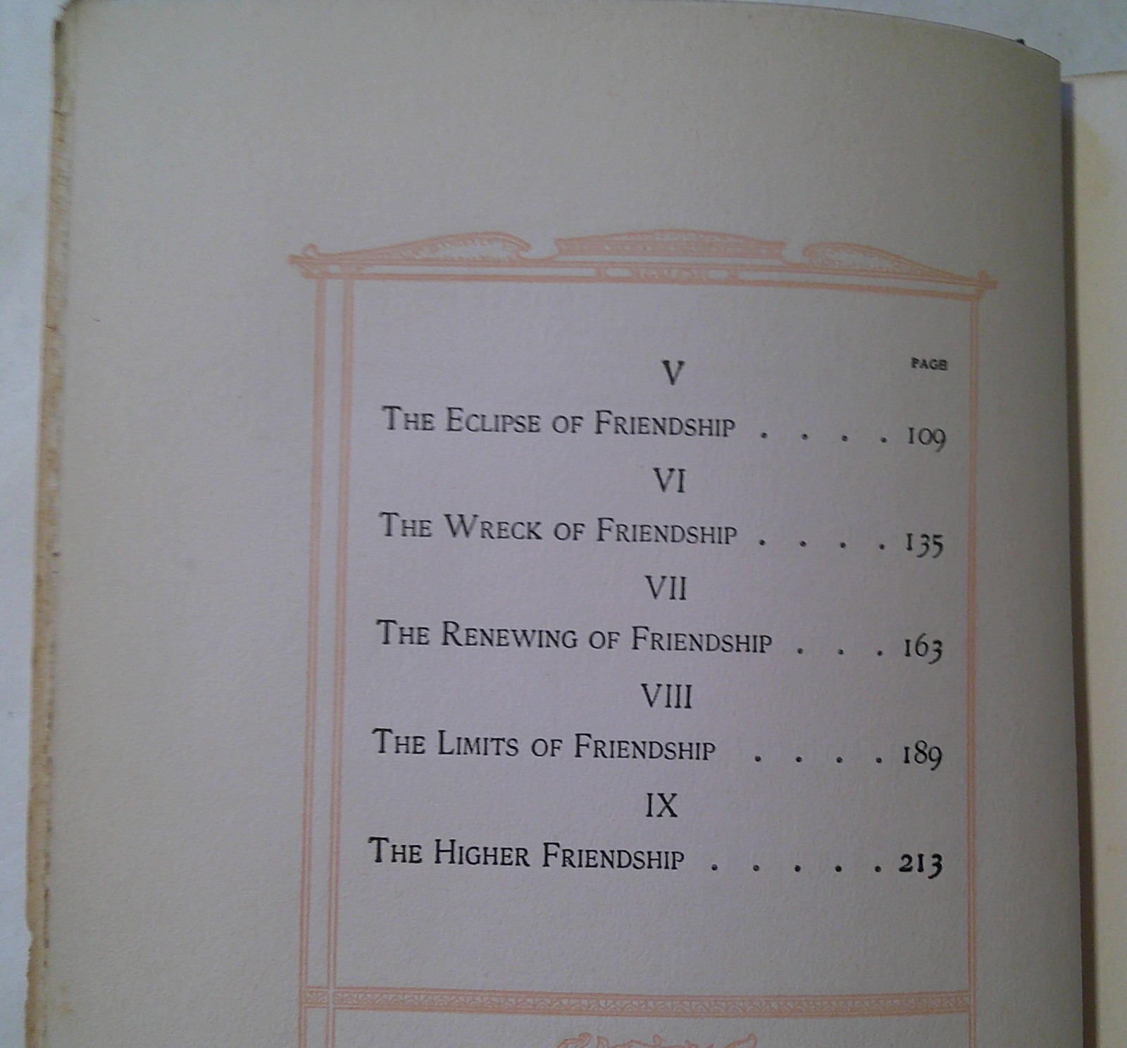 FRIENDSHIP by Hugh Black 1902 ANTIQUE Fleming H. Revell Co. Hard Cover