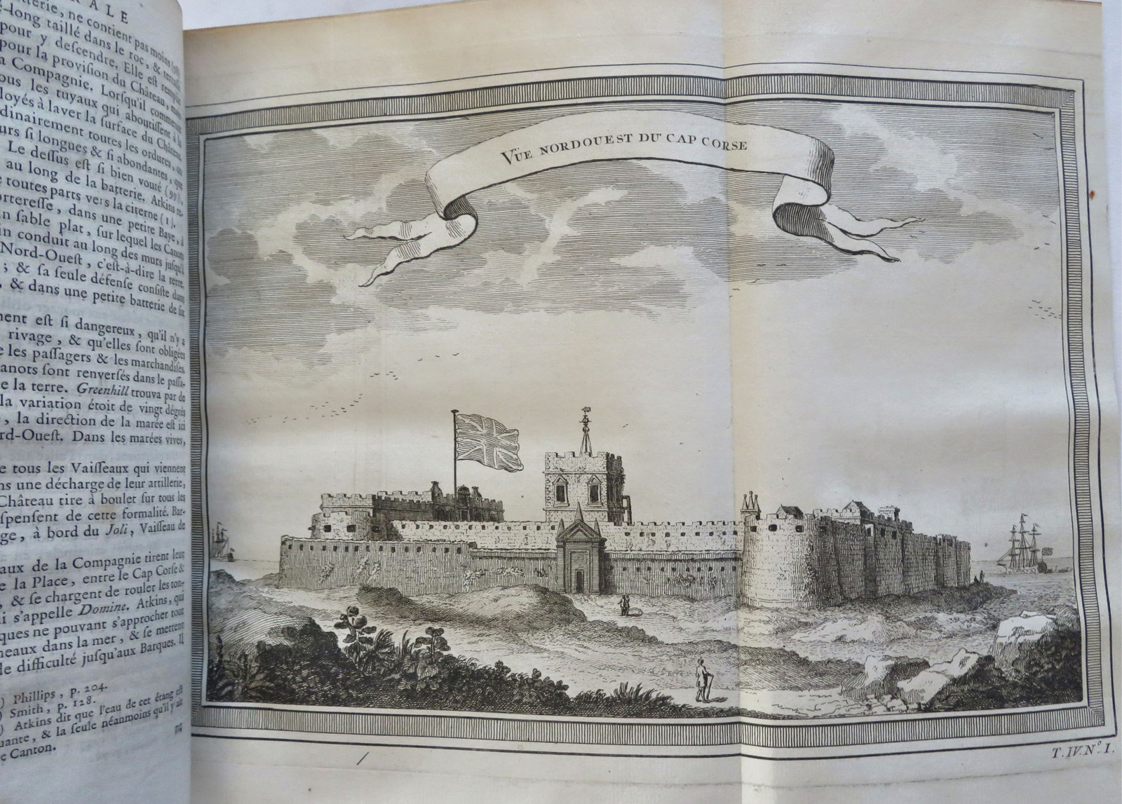 West Africa Ivory Coast Exploration History Voyages 1747 leather book 35 plates