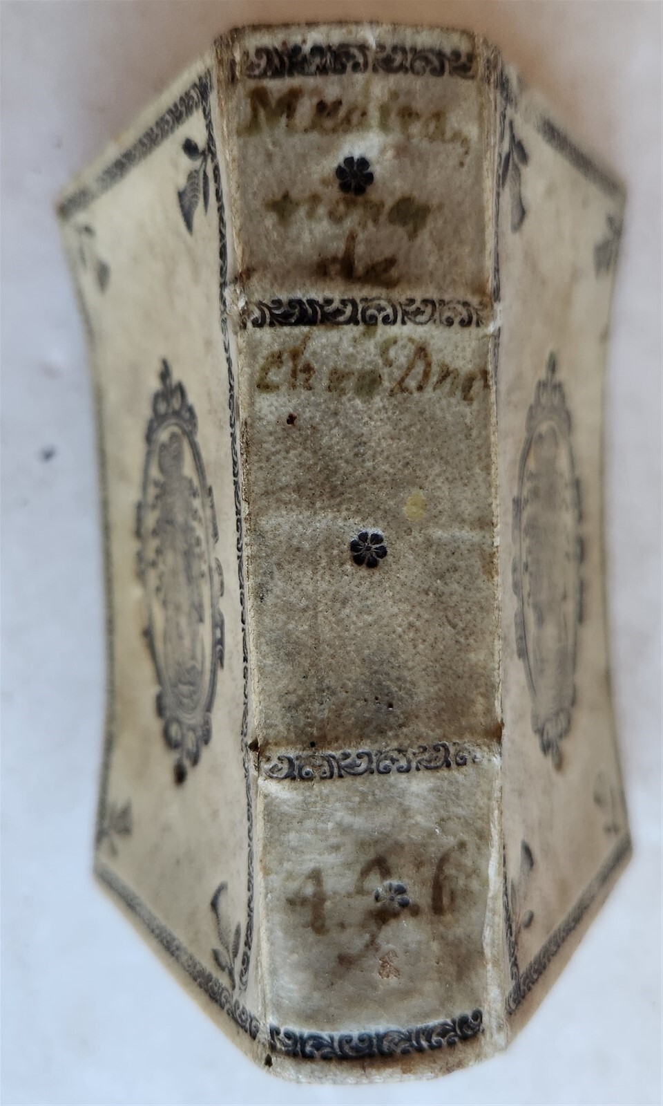1633 AWESOME VELLUM BINDING antique PRAXIS MEDITANDI MYSTERIA Size 2.5 by 4″
