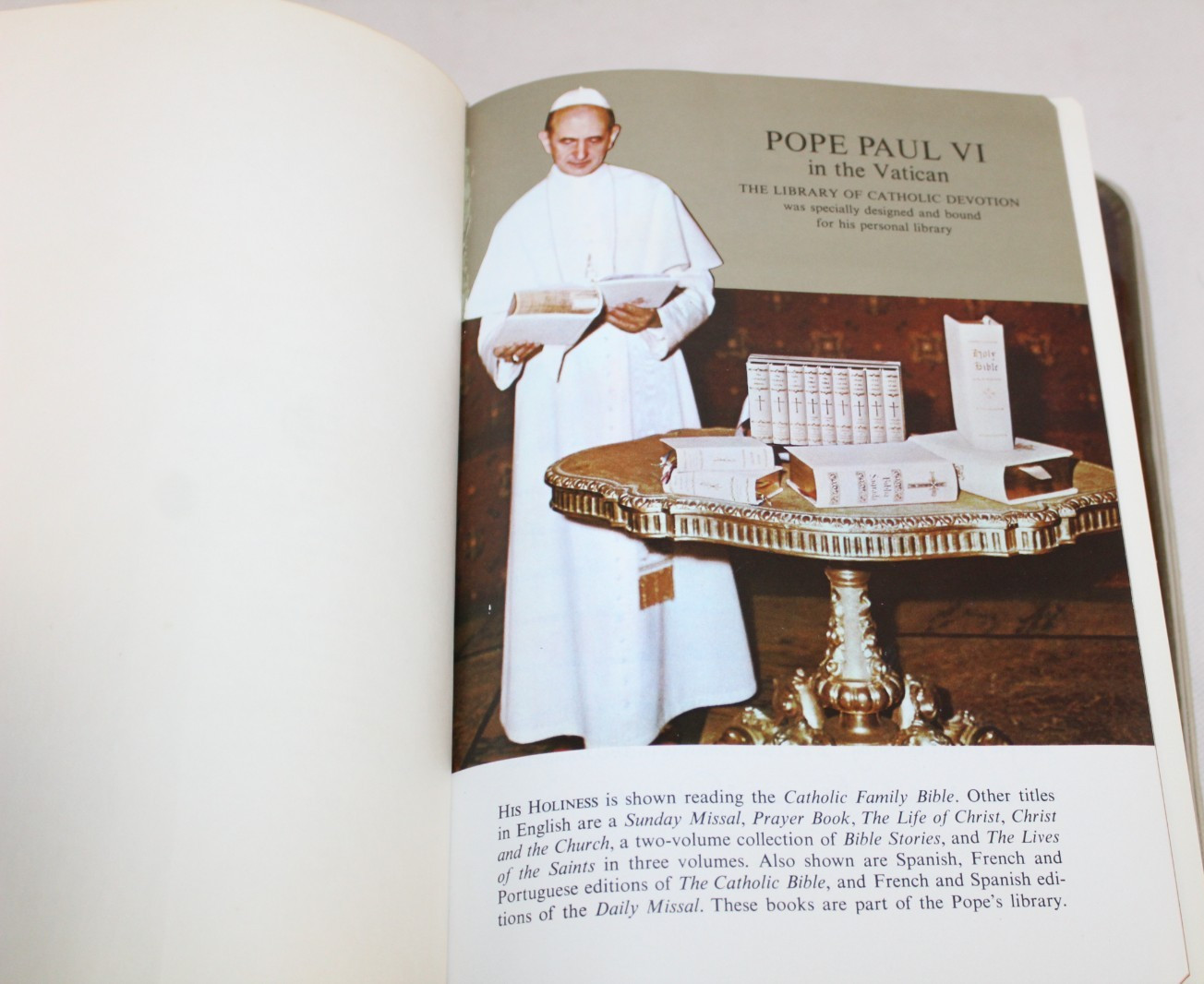 Holy Bible The Marian Edition Catholicism Leather Bound 1966 Catholic Press