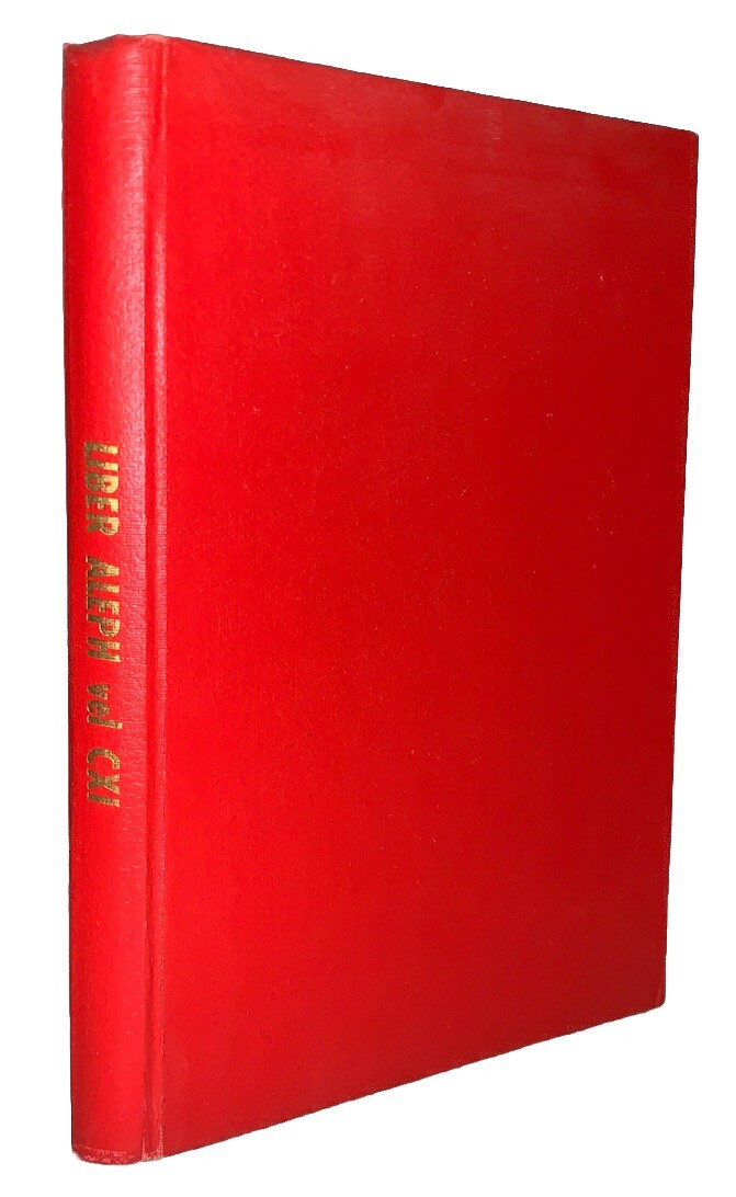 1st Ed, ALEISTER CROWLEY, LIBER ALEPH: THE BOOK OF WISDOM OR FOLLY, OCCULT