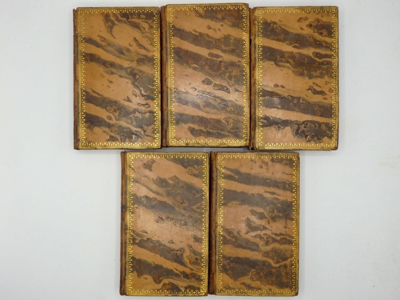 1808 THE LETTERS of MARCUS TULLIUS CICERO 5 Vol. Complete Full Leather