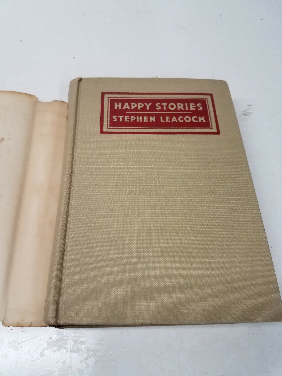 Happy Stories – Just to Laugh at (Stephen Leacock – 1943 W/ DUST JACKET book