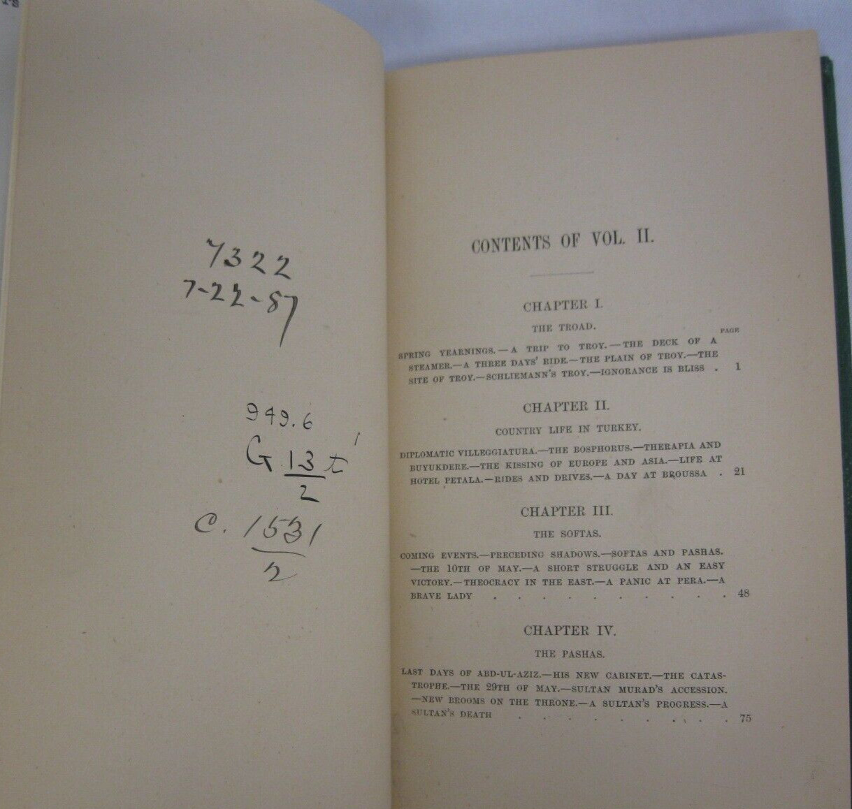Two Years of the Eastern Question Gallenga Extremely Rare 1877 Rebound Ex. Lib.