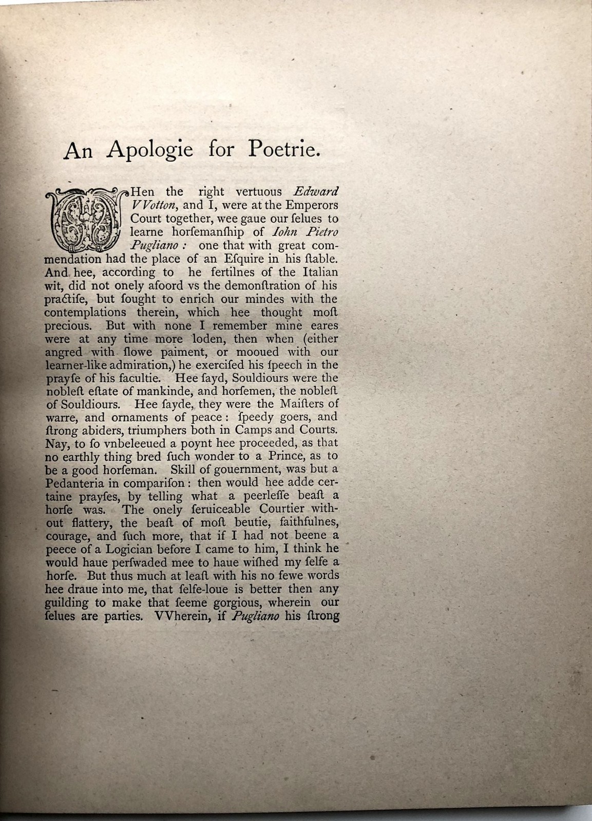 ed Edward Arber Sir Philip Sidney / Apologie for Poetrie 1595 1869
