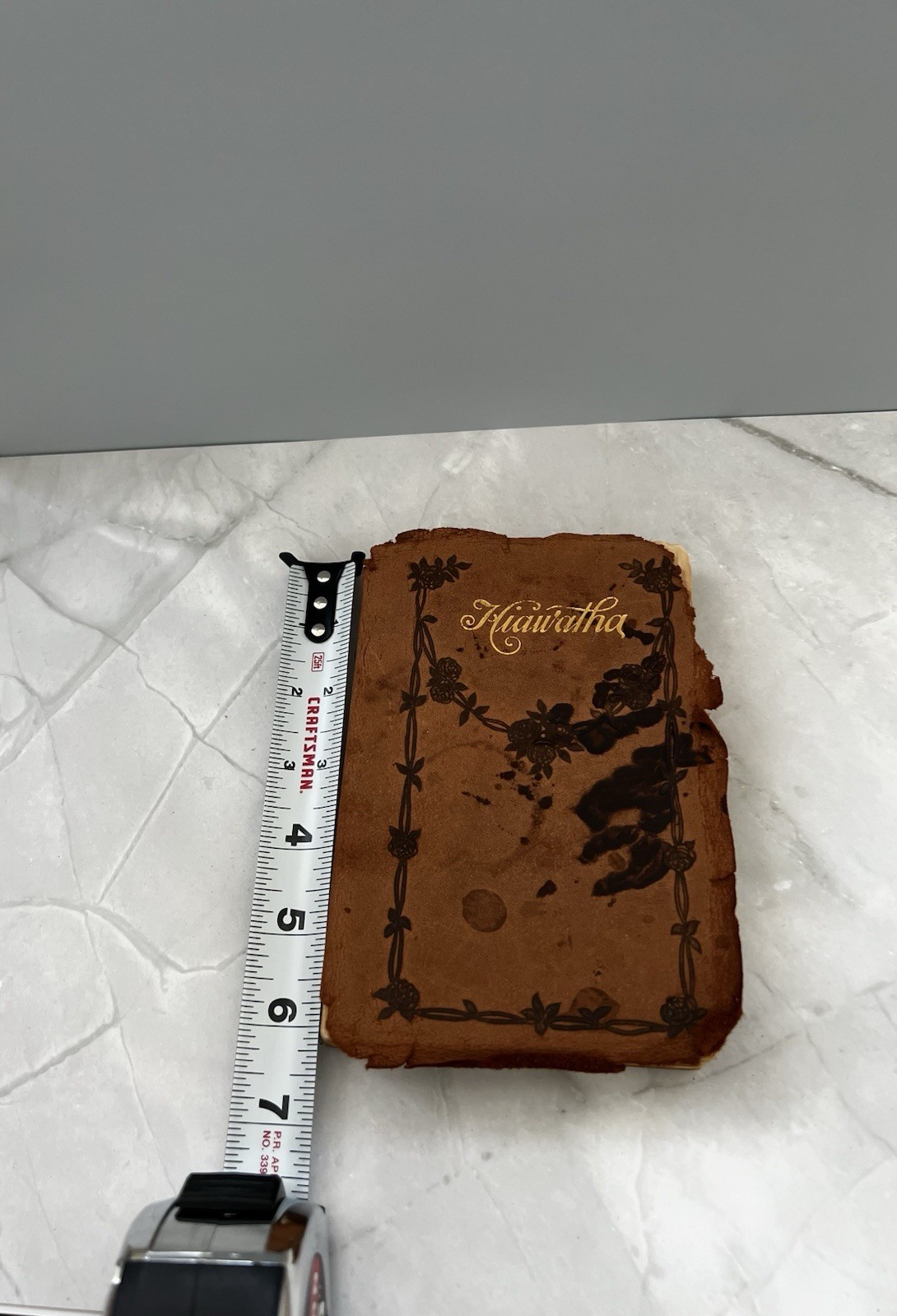 1898 Song of Hiawatha Embossed Leather Poetry Book: Henry Wadsworth Longfellow