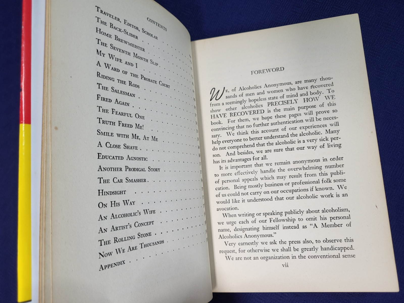Alcoholics Anonymous Big Book – Bill W. (1st edition 14th print) Works Pub, 1951