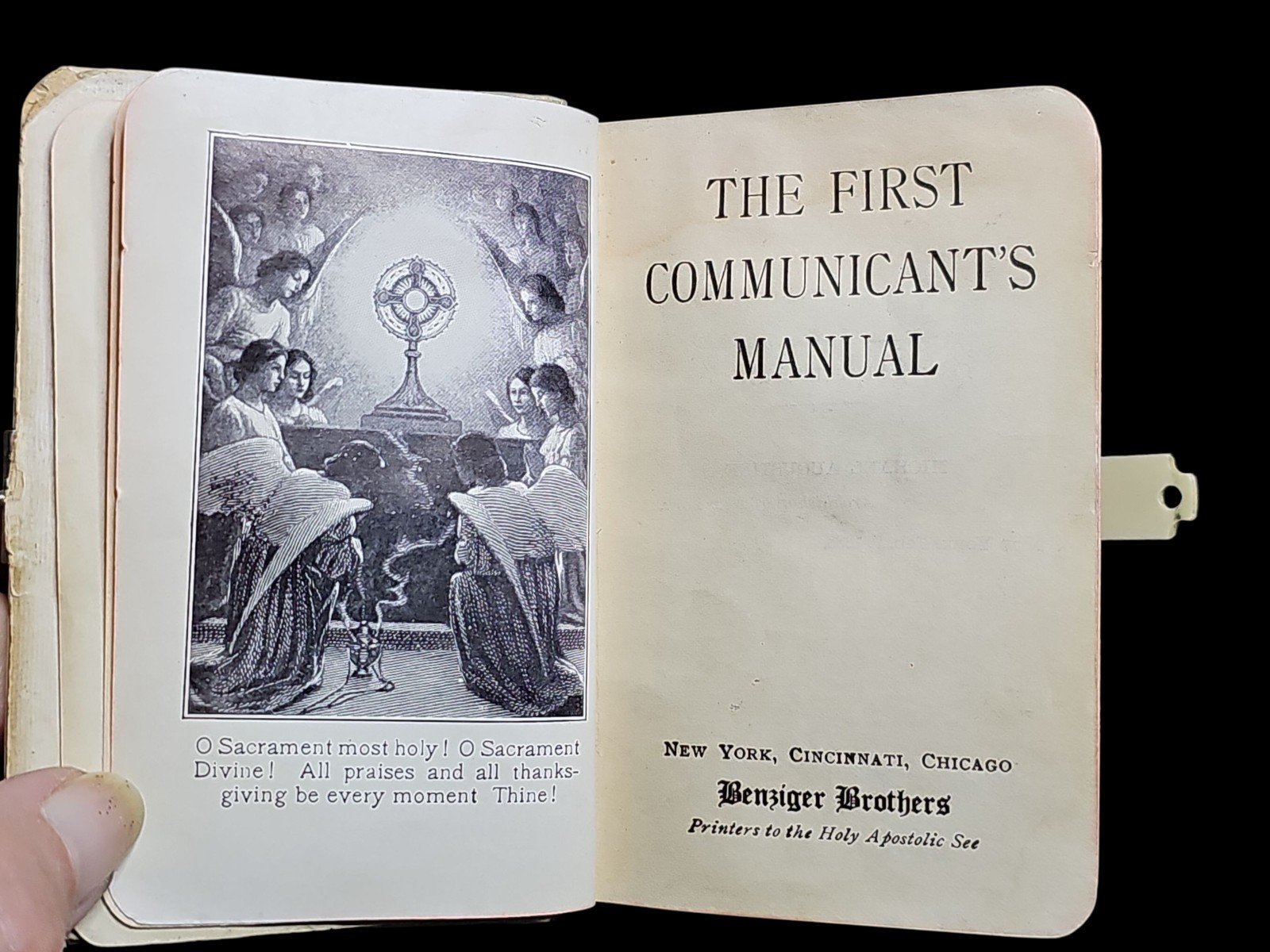 Antique 1888 Celluloid Prayer Book The First Communicants Manual Devotional