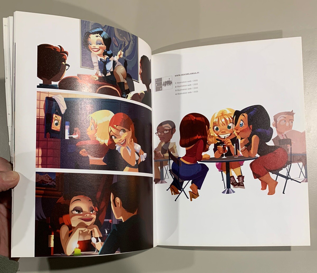 2007 Trade Paperback Arthur de Pins Artbook Fluide Glacial PinUp Glamour Cartoon
