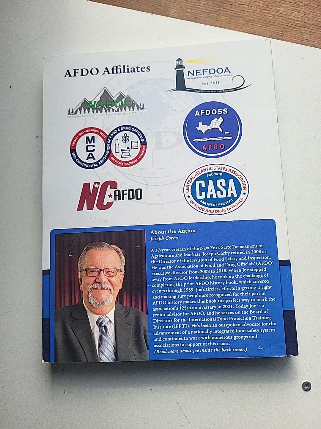 AFDO ASSOCIATION FOOD DRUG OFFICIALS 1595-2021 1ST 125 Yrs J. Corby ShipsFree