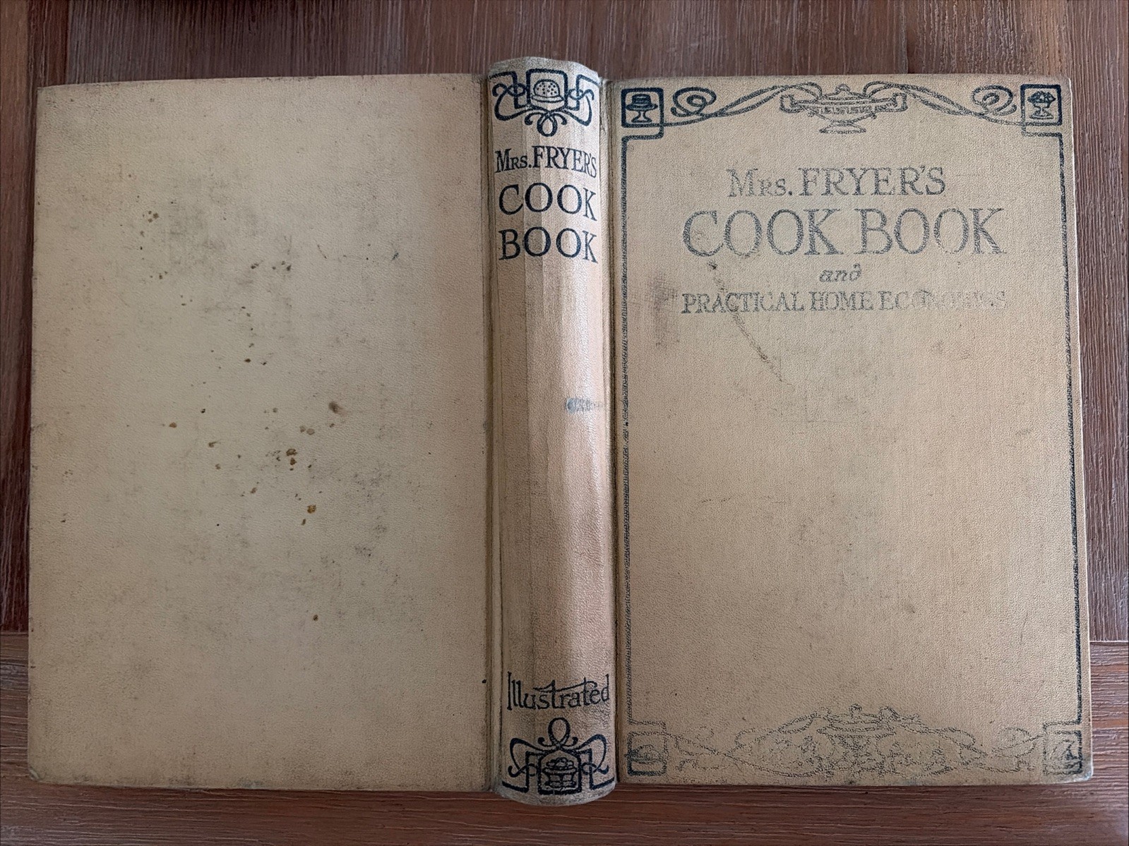 Vtg Mrs.Fryer’s Cook Book Practical Home Economics H/C Antique HC Illus 1926