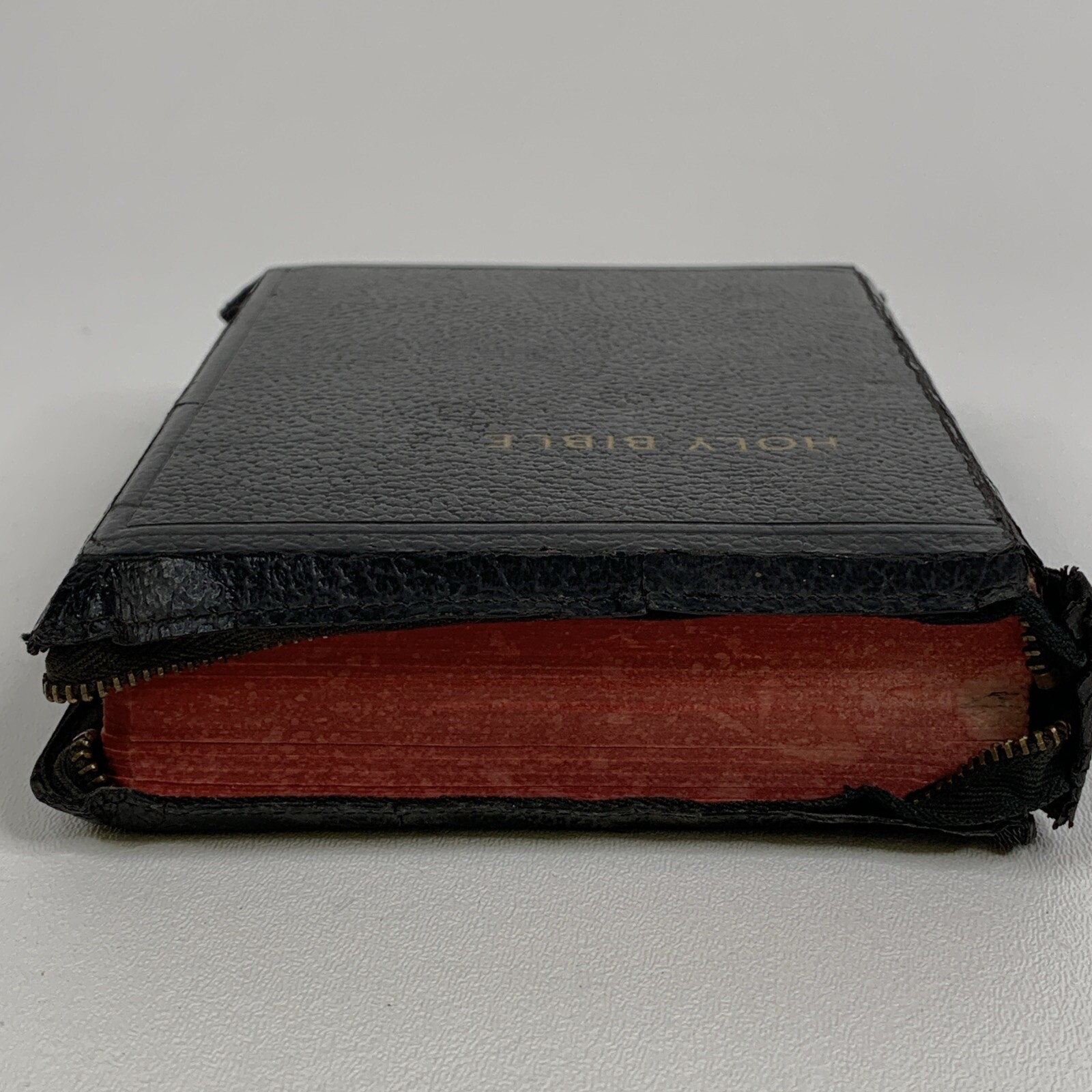 HOLY BIBLE KJV Reference Maps Zippered 1950’s Vintage American Bible Society
