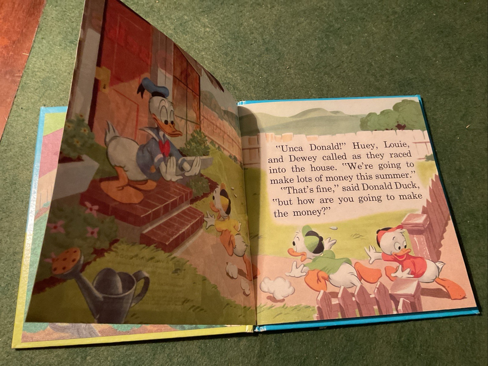 Tell-A-Tale Whitman Publishing Lot of 2. HC. VG Walt Disney’s Donald Duck Etc