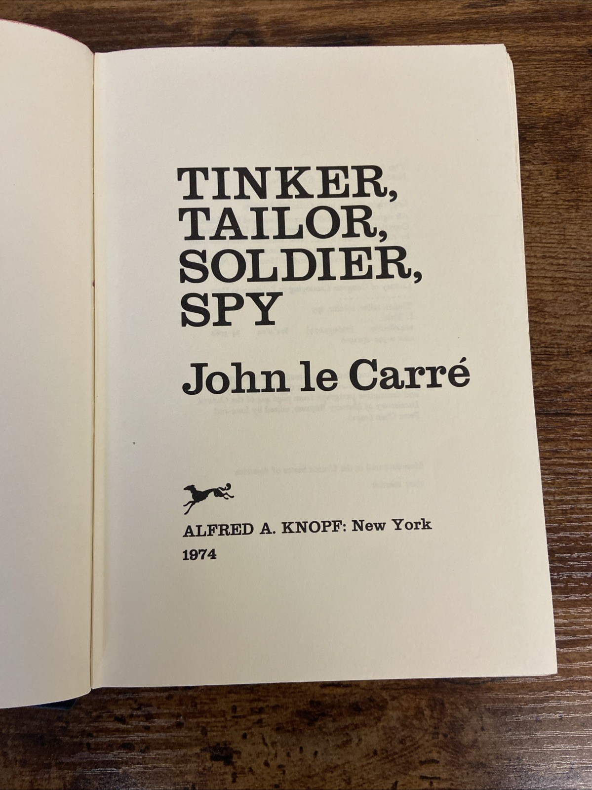 Tinker Tailor Soldier Spy John le Carre 1974 First Edition Hardcover