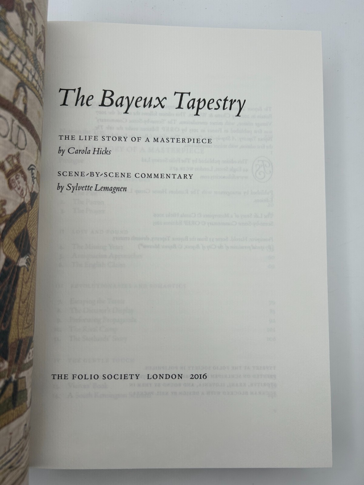 The Bayeux Tapestry Folio Society 2016 Fine Condition w/ Slipcase Deluxe