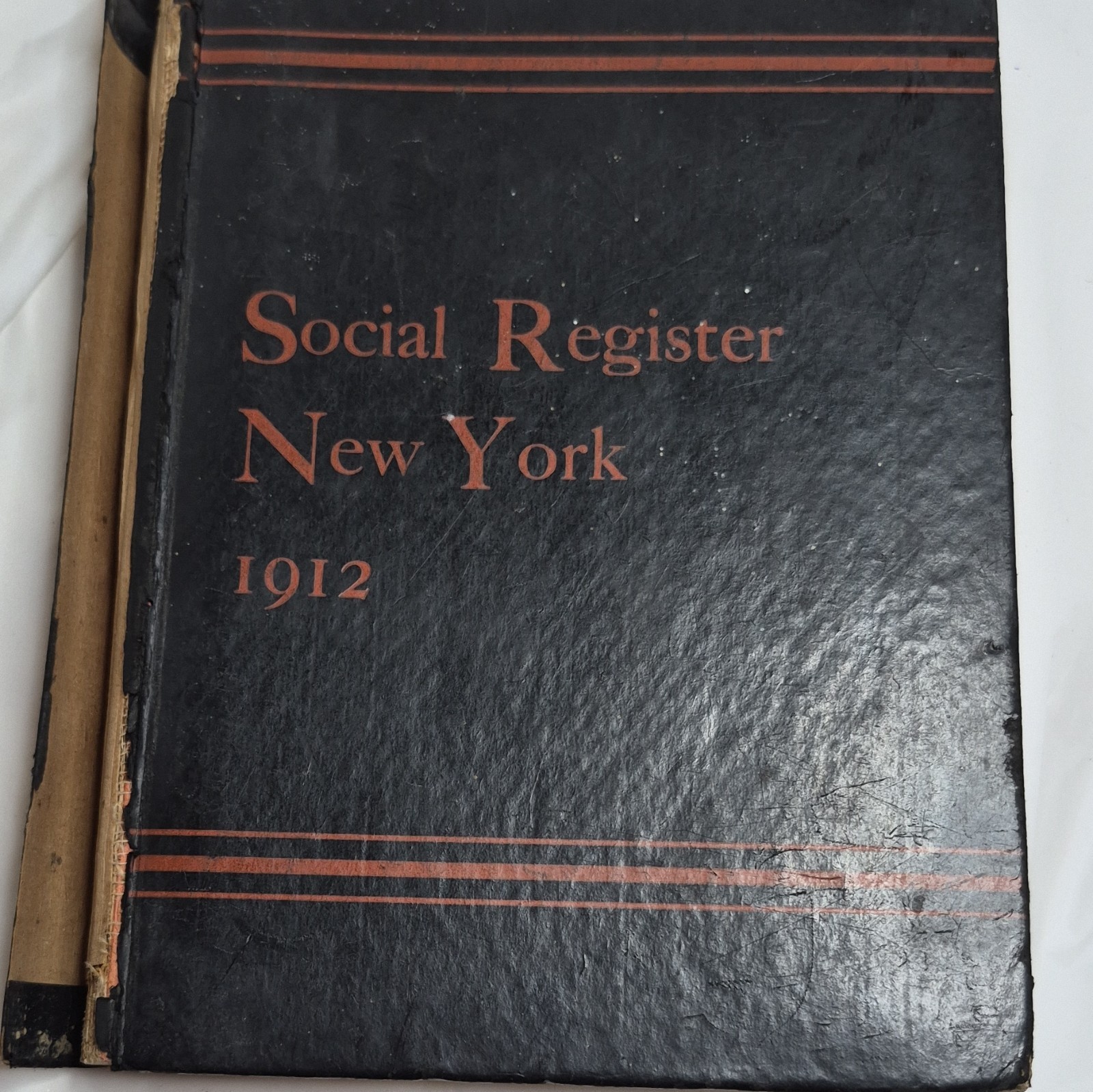 Social Register New York 1912 Hardcover Illustrated Directory Book