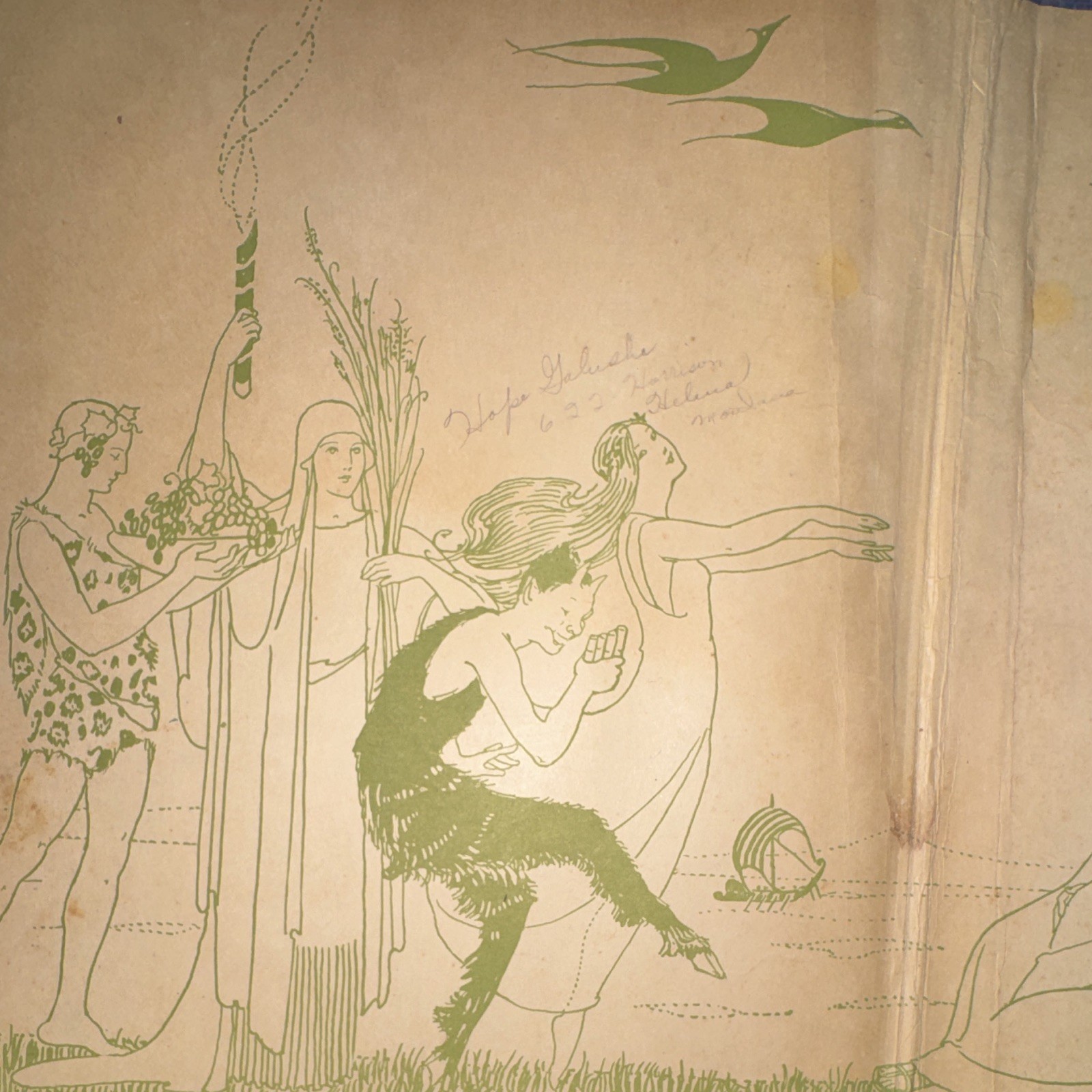 Antique A Child’s Book of Myths Rand McNally Margaret Evans Price Illustrated