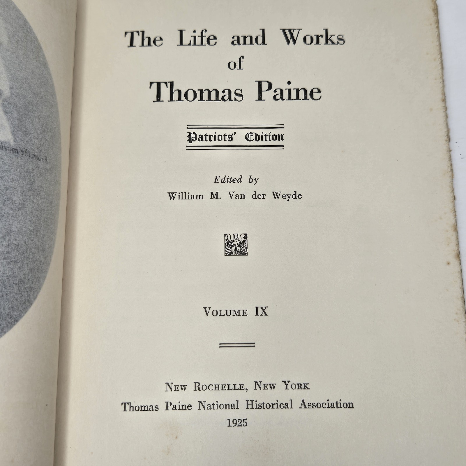 The Life & Works Of Thomas Paine Vol 5,6,8,9 (Lot Of 4 HC) 1925 Patriot Editions