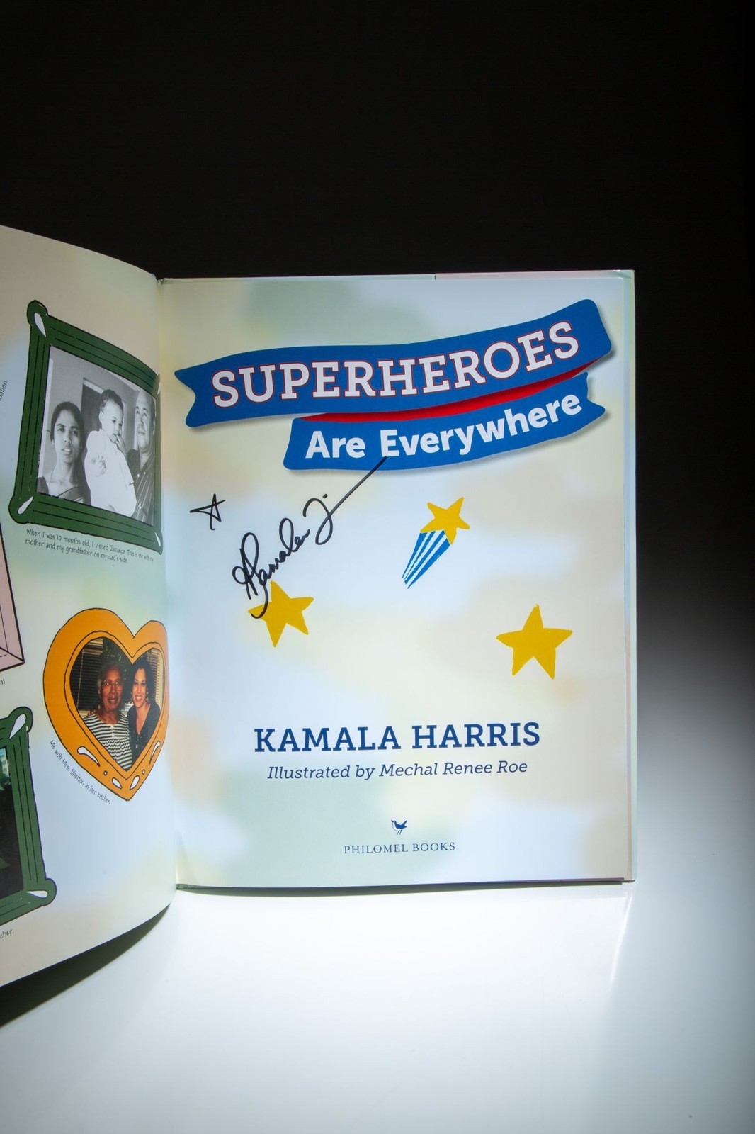 Kamala Harris / Superheroes Are Everywhere Illustrated by Mechal Signed 1st 2019