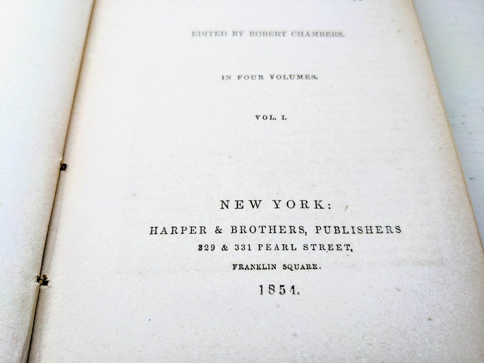 1854 The Life and Works of Robert Burns (Complete 4 Volume Set) Antique Books
