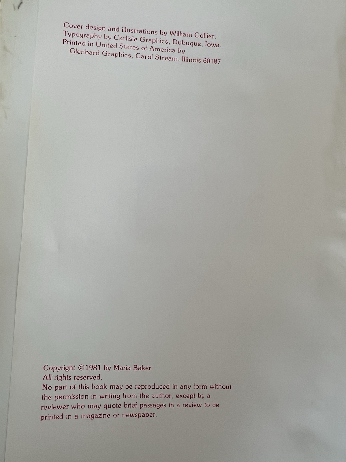 YES You May Have The Recipe Book – By Maria Baker. 1981. SIGNED.