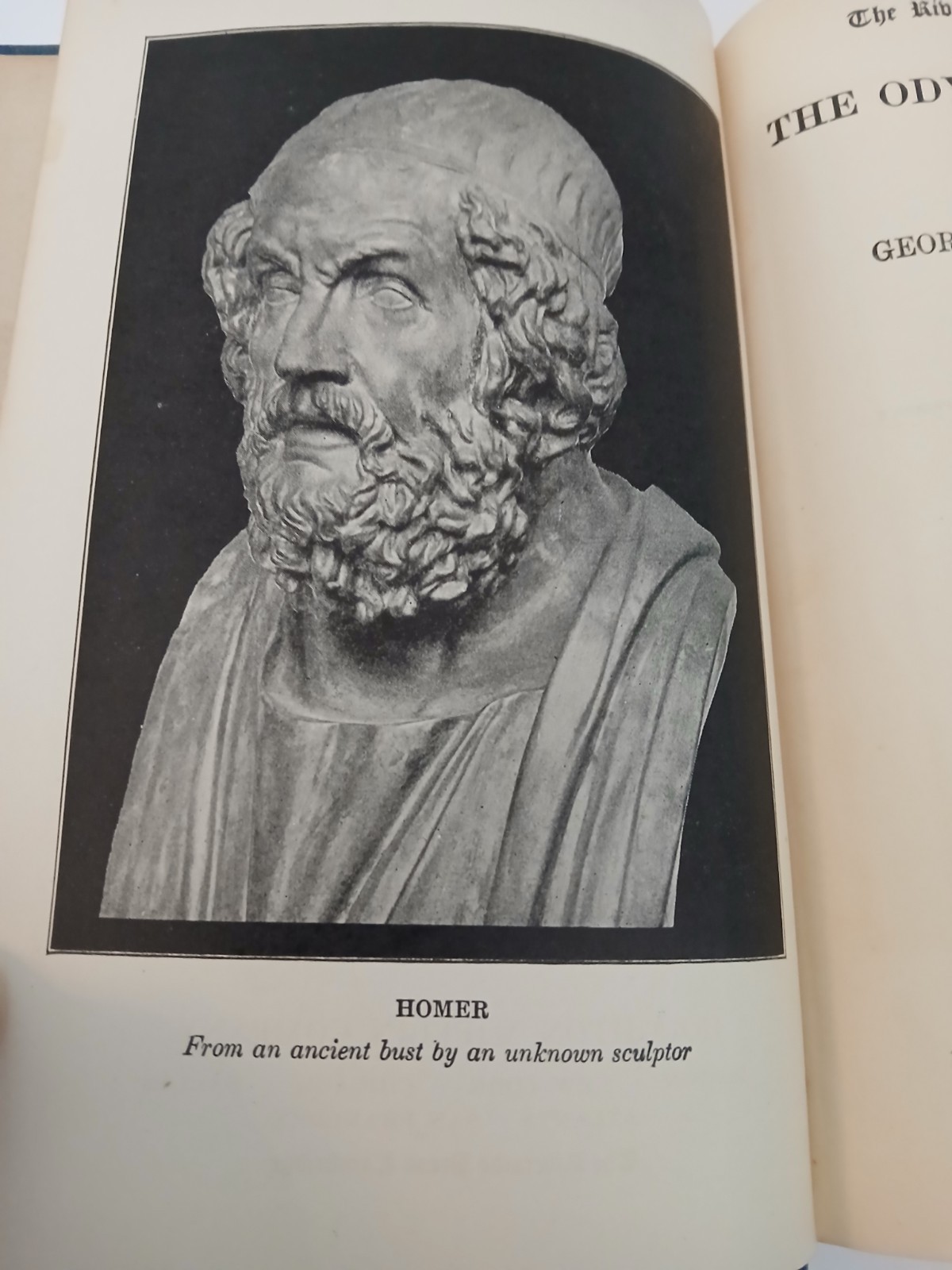 The Odyssey of Homer Translated by George Palmer 1921 Riverside Press Map Intact