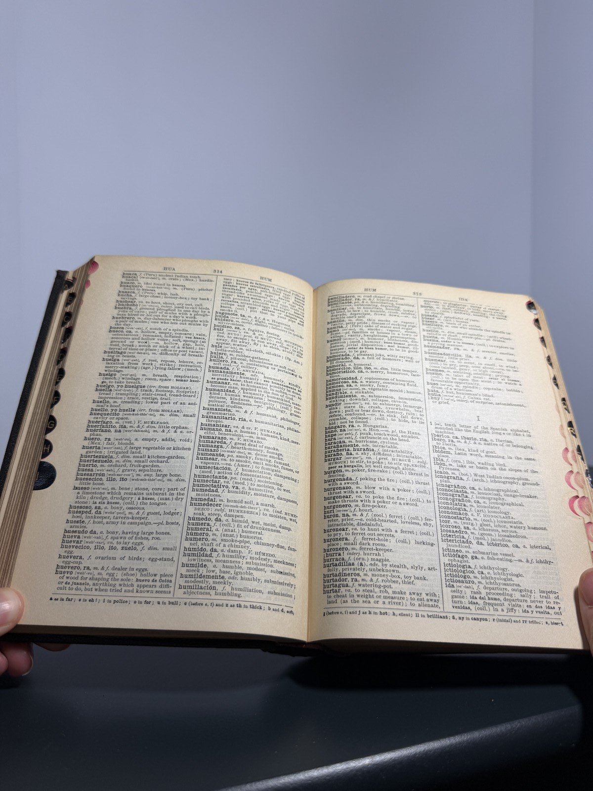 1924 Appleton’s New Spanish-English Dictionary Arturo Cuyás Hardcover Antique