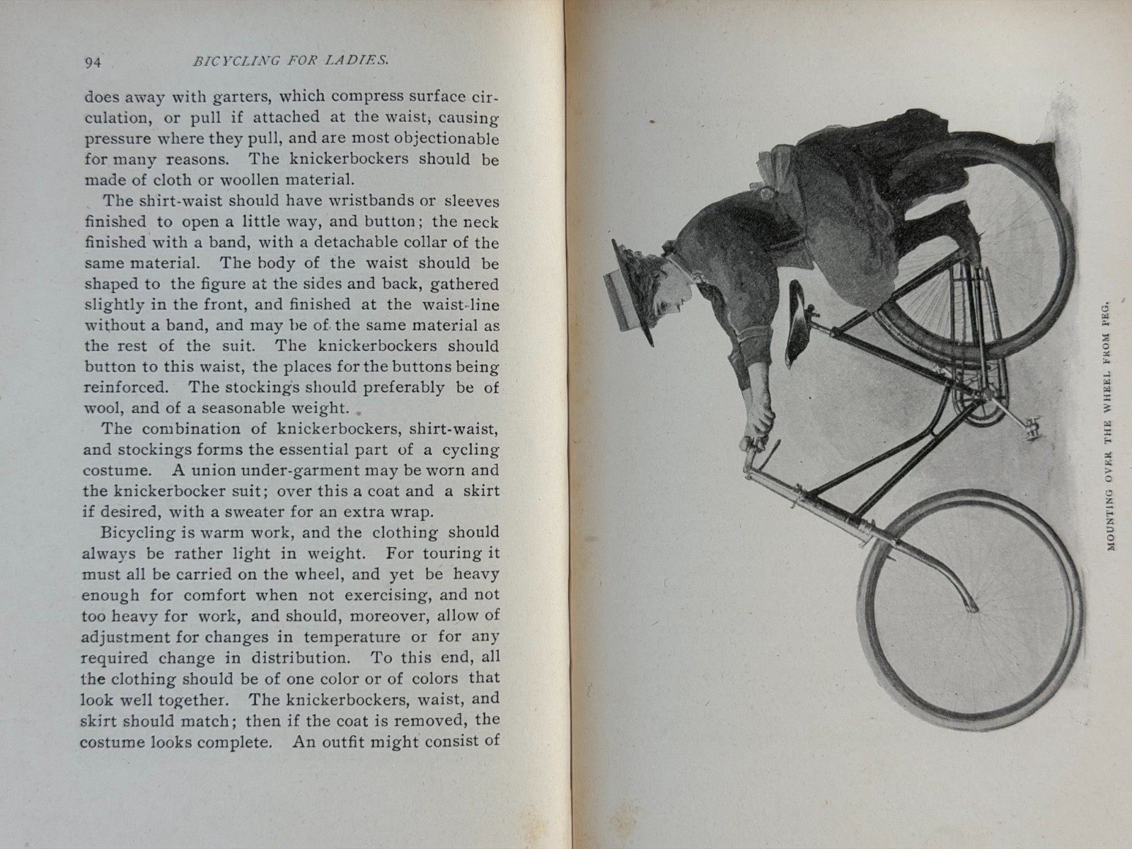 1896 Bicycling For Ladies Maria Ward 1st Ed. Alice Austen Bicycle Cycling ~ RARE