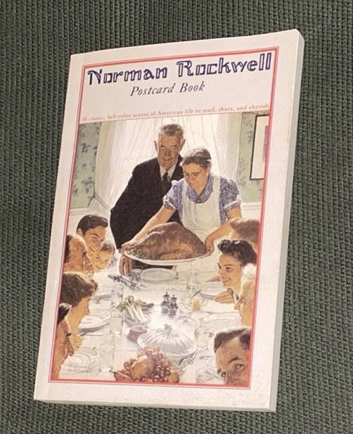 ✨1987 Norman Rockwell Postcard Book Contains 30 Mailable Blank Sided Postcards✨