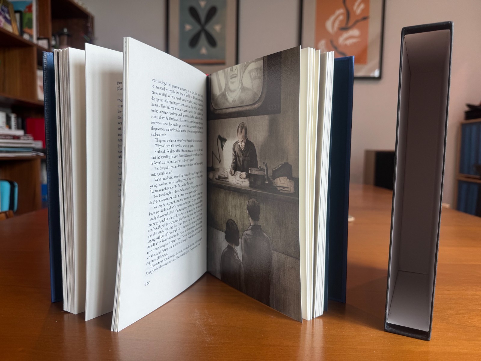 George Orwell 1984 Folio Society Edition out of print 2014 Illustrated Burton HC