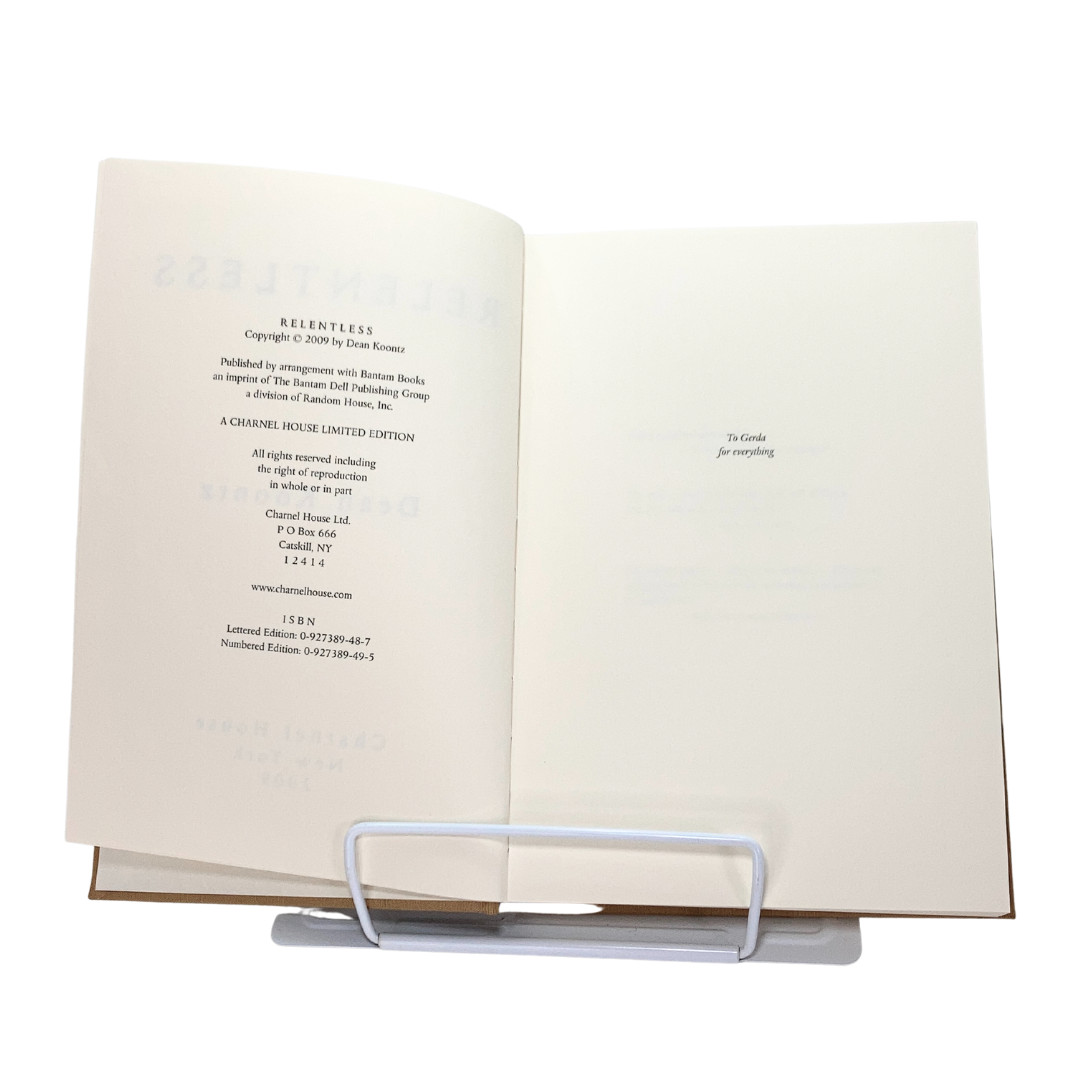 Relentless by Dean Koontz, Signed Limited Edition #17/250 cc., 2009