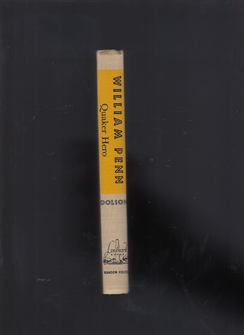 William Penn Quaker Hero Landmark #98 w Author Letter FIRST PRINTING HB/DJ